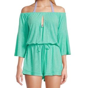 NWT BECCA Breezy Basics Off The Shoulder Romper